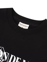 UNISEX Rose Embossedブラウス レギュラーフィット スウェットシャツ ブラック (FCF1TS328M)