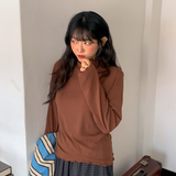 Lovmi Wave Half-Turtleneck T-Shirt 