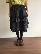 Lo-fi check layer skirt (1color)