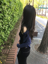 ローズジャガードホルタートップス