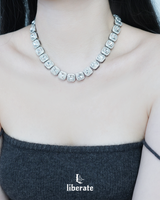 Square Cubic Cuban Necklace - BABYMONSTER CHIQUITA Pick!