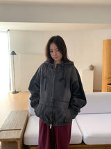 [unisex] エプフェンオーバーデニムフードジャンパー