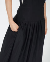 Roof tile Dress - Black