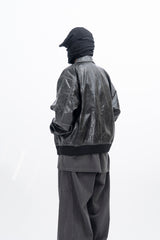 Glady Crack Over Leather Jacket