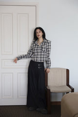 Hazel Check Crop Shirt