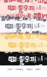 Locke Illustration Lettering Boxy Fit Short Sleeve T-shirt