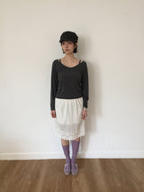 Era Lace Midi Skirt (1color) 