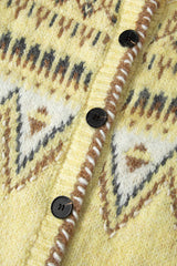 Atelier Jacquard Knit Cardigan [Lemon]