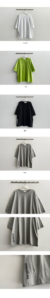 サイドスリットオーバーサイズフィットT