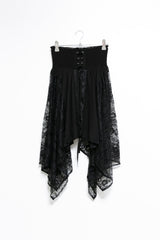 lace unbal eyelet tube top(2colors)
