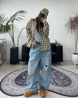 LTVネックレギュラー半袖Tシャツ