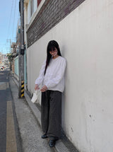Leusyam Lace Ribbon Blouse