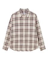 25FW ディストレスチェクコットンシャツ ベージュ