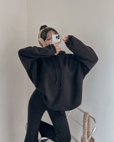 Hooded hoodie & pants set