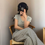Fluffy Modal. スパンデックス半袖Tシャツ