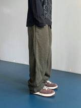 Twill Basic Golden Wide Pants 7C