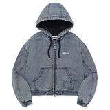 DENIM QUILTING JACKET [BLUE]