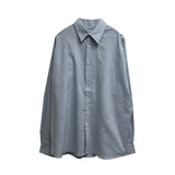 [UNISEX] ミニマルオーバーフィットコットン長袖シャツ(7 colors)