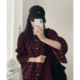 Toby Basic Drop Shoulder Loose Fit Check Southern 