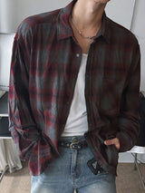 ASCLO Joy Over Dyeing Check Shirt (2color)