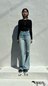 FLARED BOOTCUT DENIM PANTS code 23005