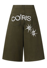 DREN BACK DIRTY LOGO BERMUDA PANTS UNISEX (2COLOR) 