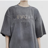 (Unisex) ポリモノクロームプリンティドTシャツ