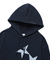 TWIN STAR APPLIQUE HOODIE GREY(CV2FFUM401A)