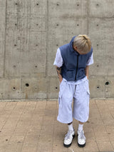 Terry Cargo Sweat String Half Pants 3C