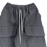 non-faded front pocket balloon pants