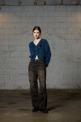 DIANA KNIT CARDIGAN / BLUE