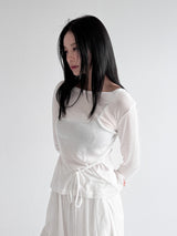  SOFT BOATNECK STRAP TEE