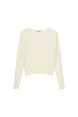Sorbet Button Cardigan [Ivory]