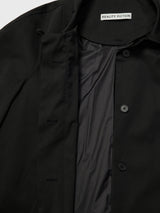 Curvy Line Mac Coat Black