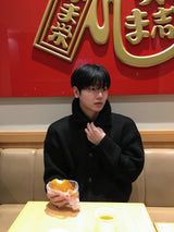 Saki High-Neck Knit Cardigan