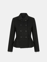 Luna Peplum Double Coat