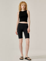 Crop leeveless (Black)