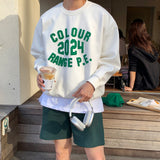 LMN エンナインカラーオーバーサイズフィットスウェットシャツ (4 colors)