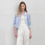 (Z-BL-4134)DAILY SOFT CROP SHIRT