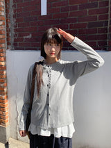26SS★ [BAONHAUS] Tier Frill Cardigan