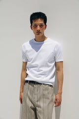 Cool curve half t-shirts(White)