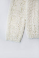 Cinnamon cable knit_ivory