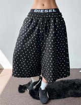 Toyd Blue Number Star Patch Tattoo Bermuda Shorts 2color