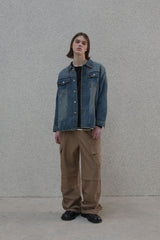 Slacks cargo pants - Beige