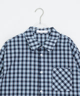 [unisex] Module Loose-Fit Check Short Sleeve Shirt