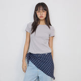 Dot pattern scarf_navy