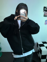 2ウェイ🤎 ハーディービッグフーディージップアップ🤎🩶🖤3カラー