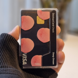 peach MagSafe transparent card wallet 