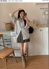 #CT Stripe Overfit Long Sleeve Shirt (3color)