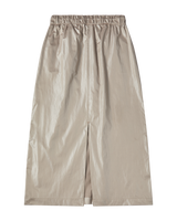 26SS WOMAN NYLON SHIRRING LONG SKIRT